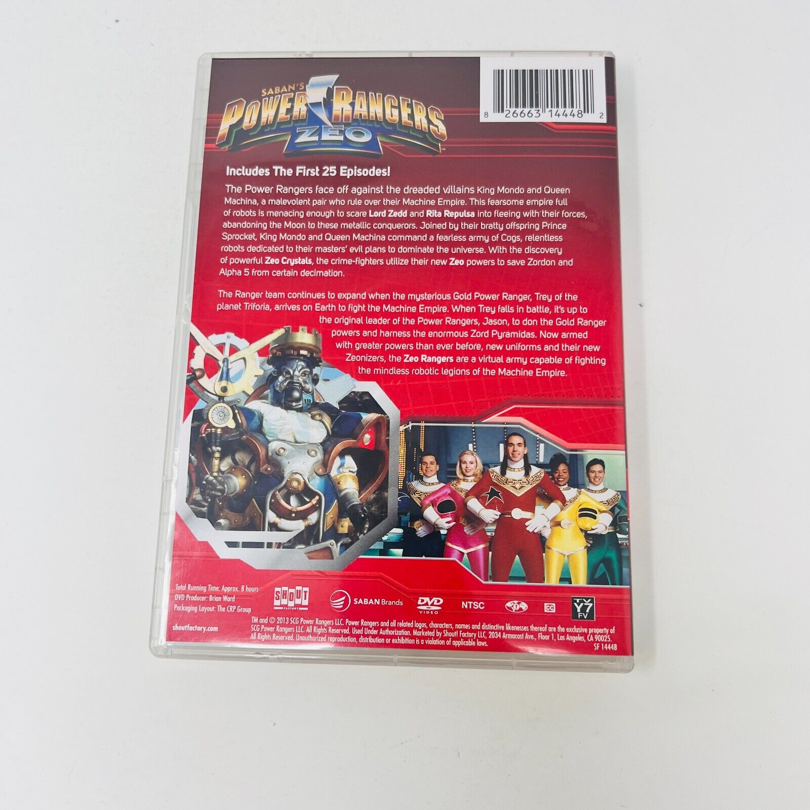Power Rangers Zeo Vol. 1/Space Vol 1/Clash of the Red Rangers Movie Lot of 3 DVD