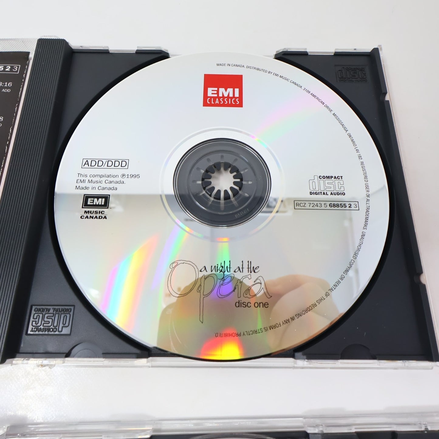 A Night At The Opera 5 CD Set Adam/Bellini/Puccini/Smetana/Massenet/Gounod EMI