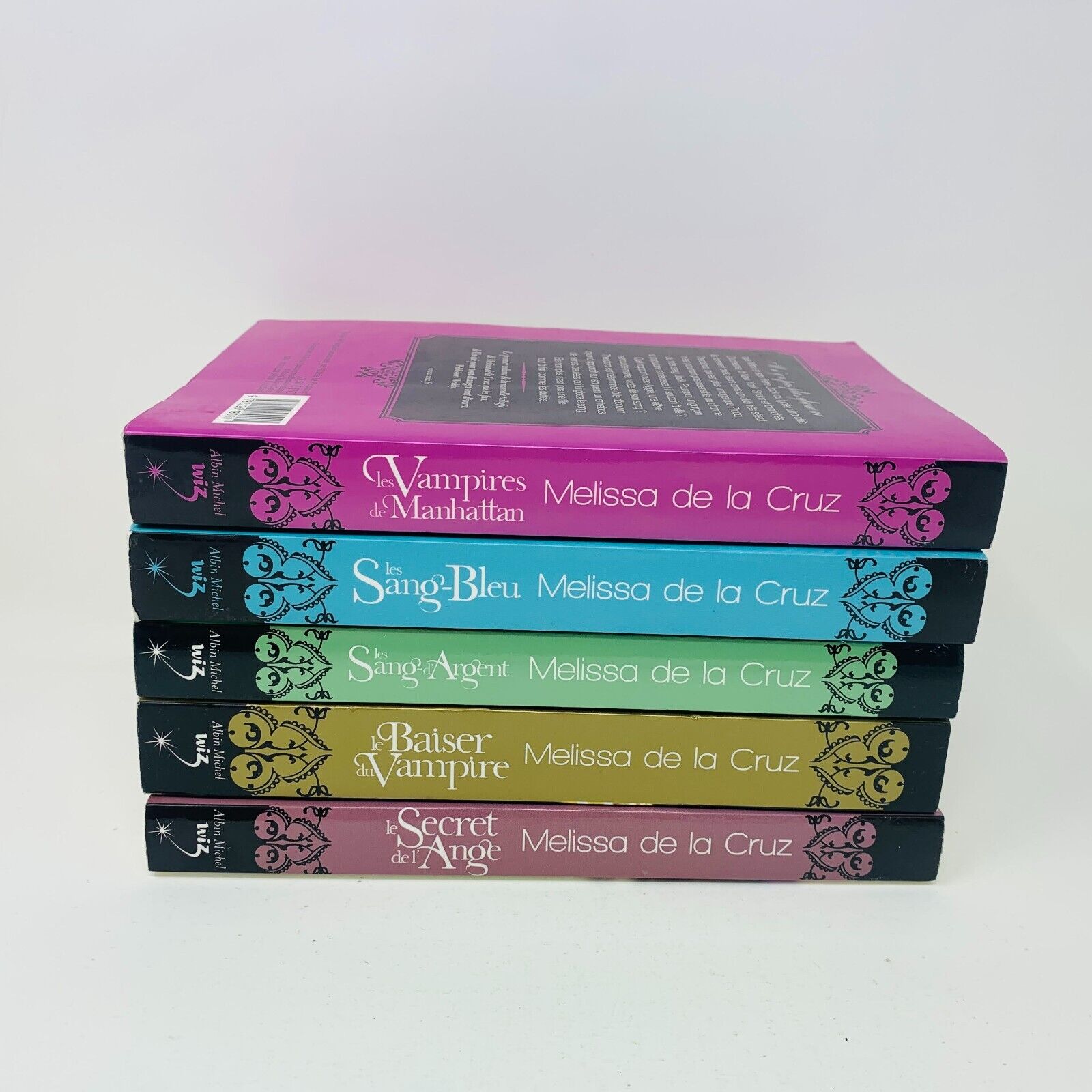 Les Vampires de Manhattan #1-5 de Melissa de la Cruz Lot Français Blue Bloods PB