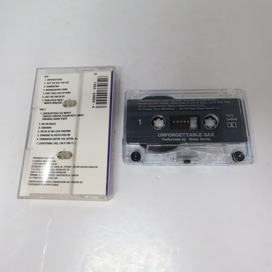 Unforgettable Sax Cassette Brian Smith Unforgettable/Summertime Jazz Sony 1992