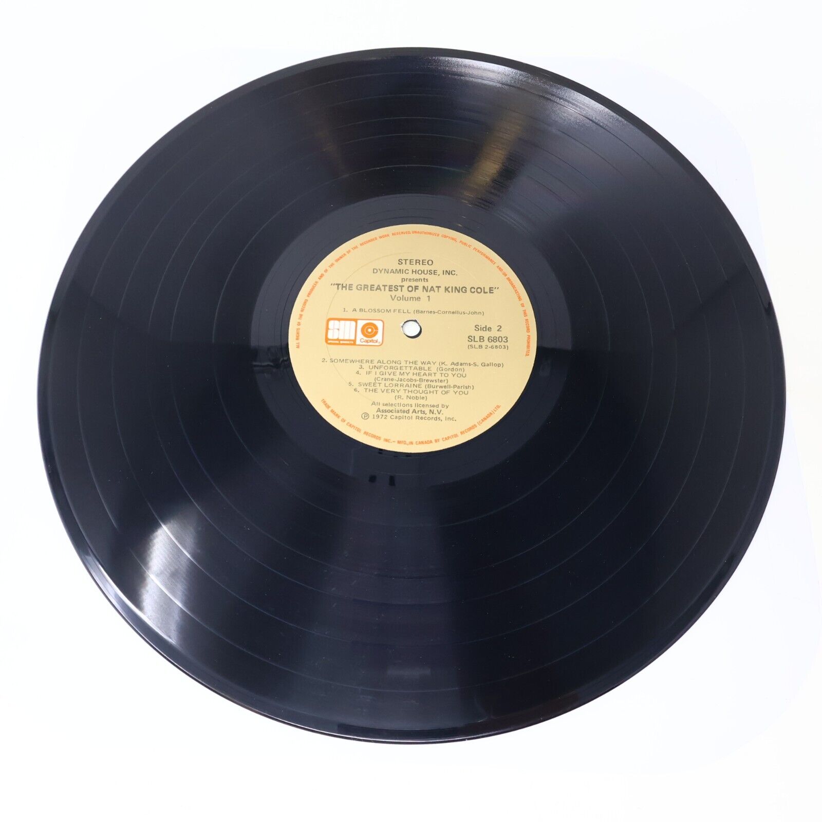 The Greatest of Nat King Cole Vol 1-2 Vinyl Record 2x LP SLB 6803 Unforgettable