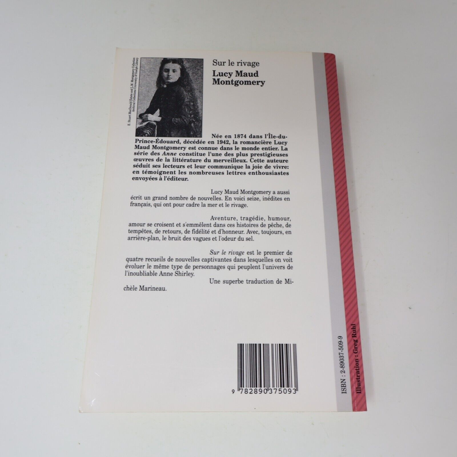 1990 Sur le Rivage Maison aux Pignons Verts de Lucy Maud Montgomery Paperback PB