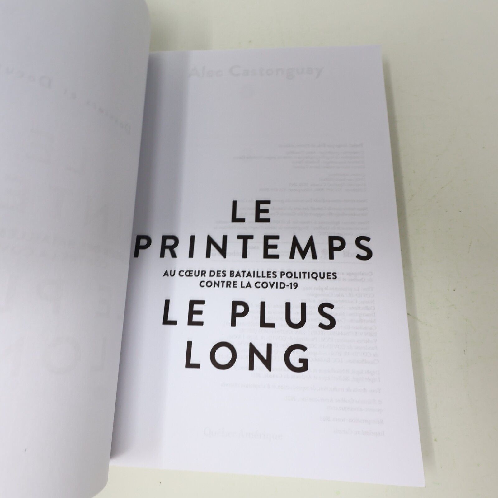 2021 Le Printemps le Plus Long Alec Castonguay Québec Amérique Français Covid-19