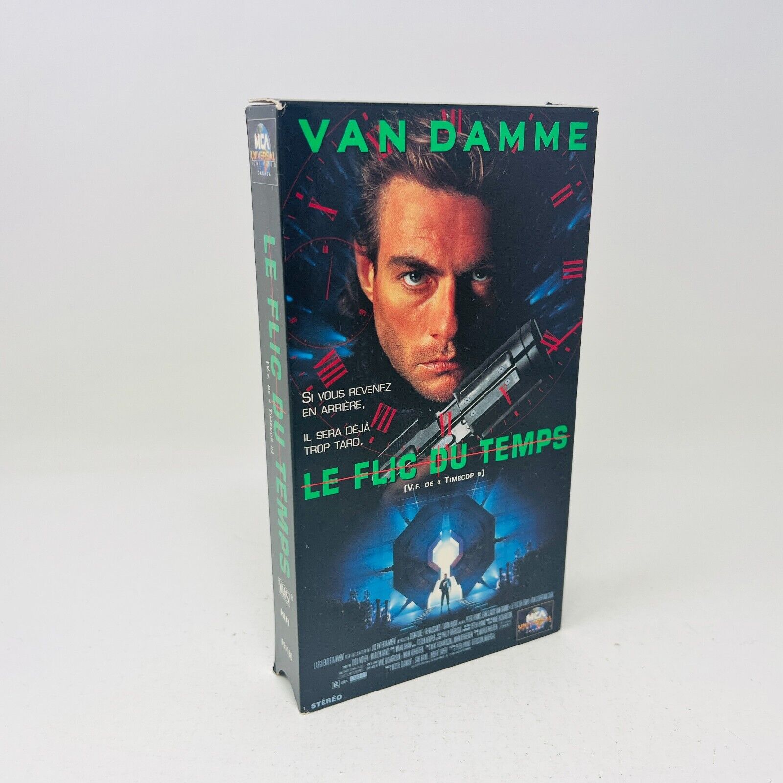1995 Le Flic du Temps VHS NTSC Testé Van Damme Timecop en Français/French Action