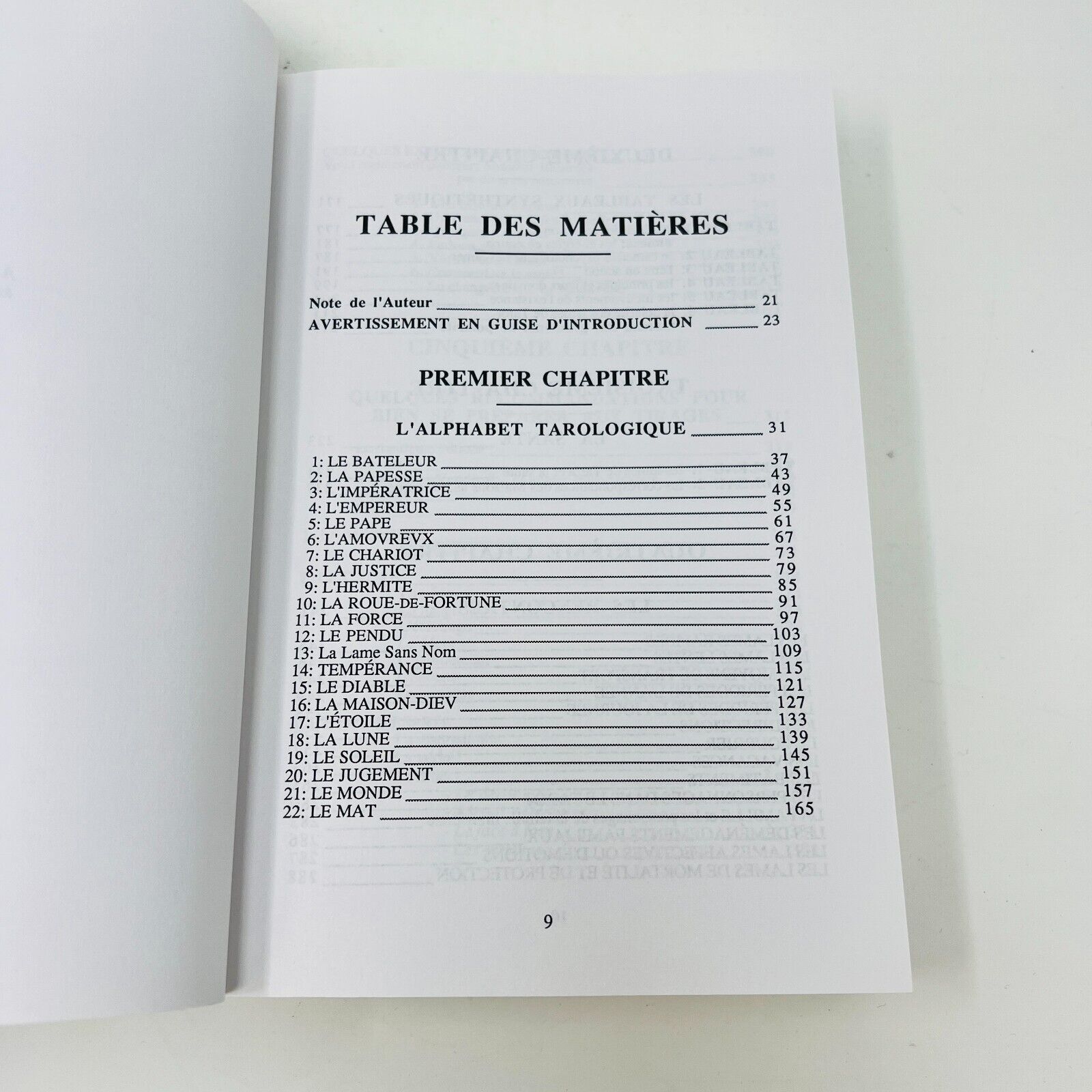 1988 Le Grand Livre du Tarot de Kris Hadar Méthode Art Divinatoire en Français
