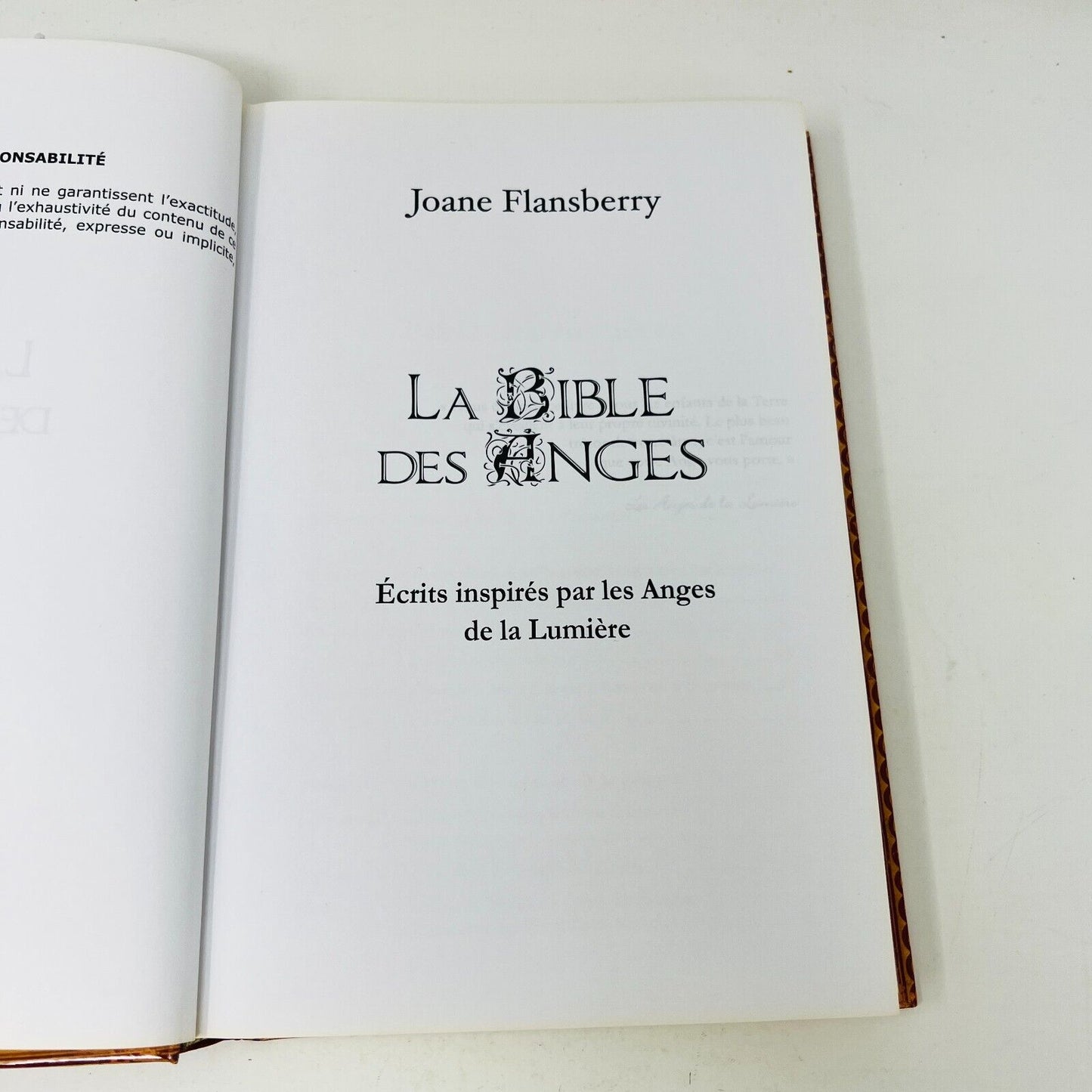 La Bible des Anges #1-2 Au Quotidien Québec Loisirs Joane Flansberry Lot Livres