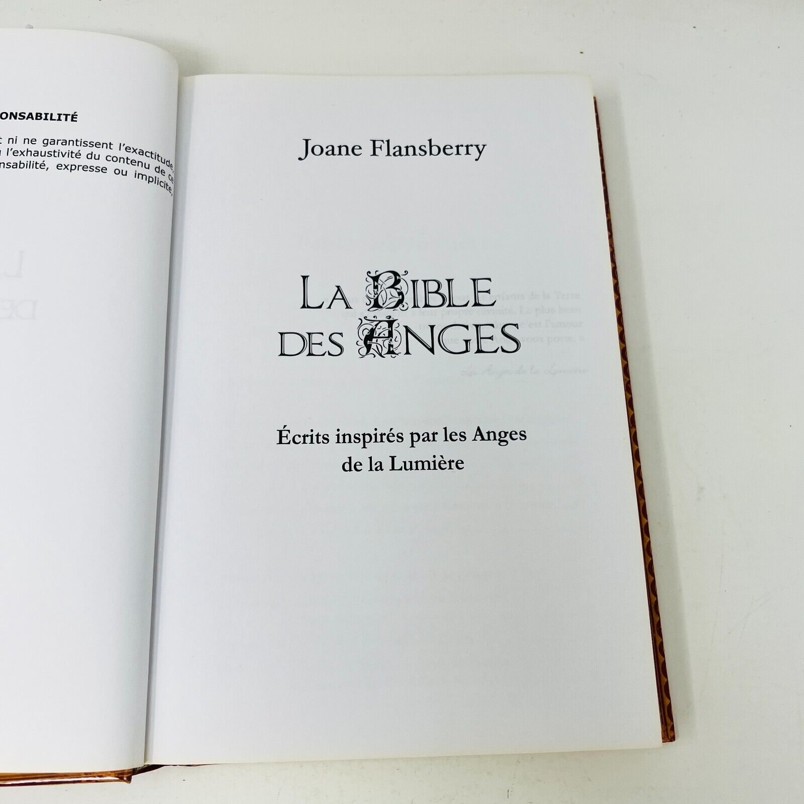 La Bible des Anges #1-2 Au Quotidien Québec Loisirs Joane Flansberry Lot Livres