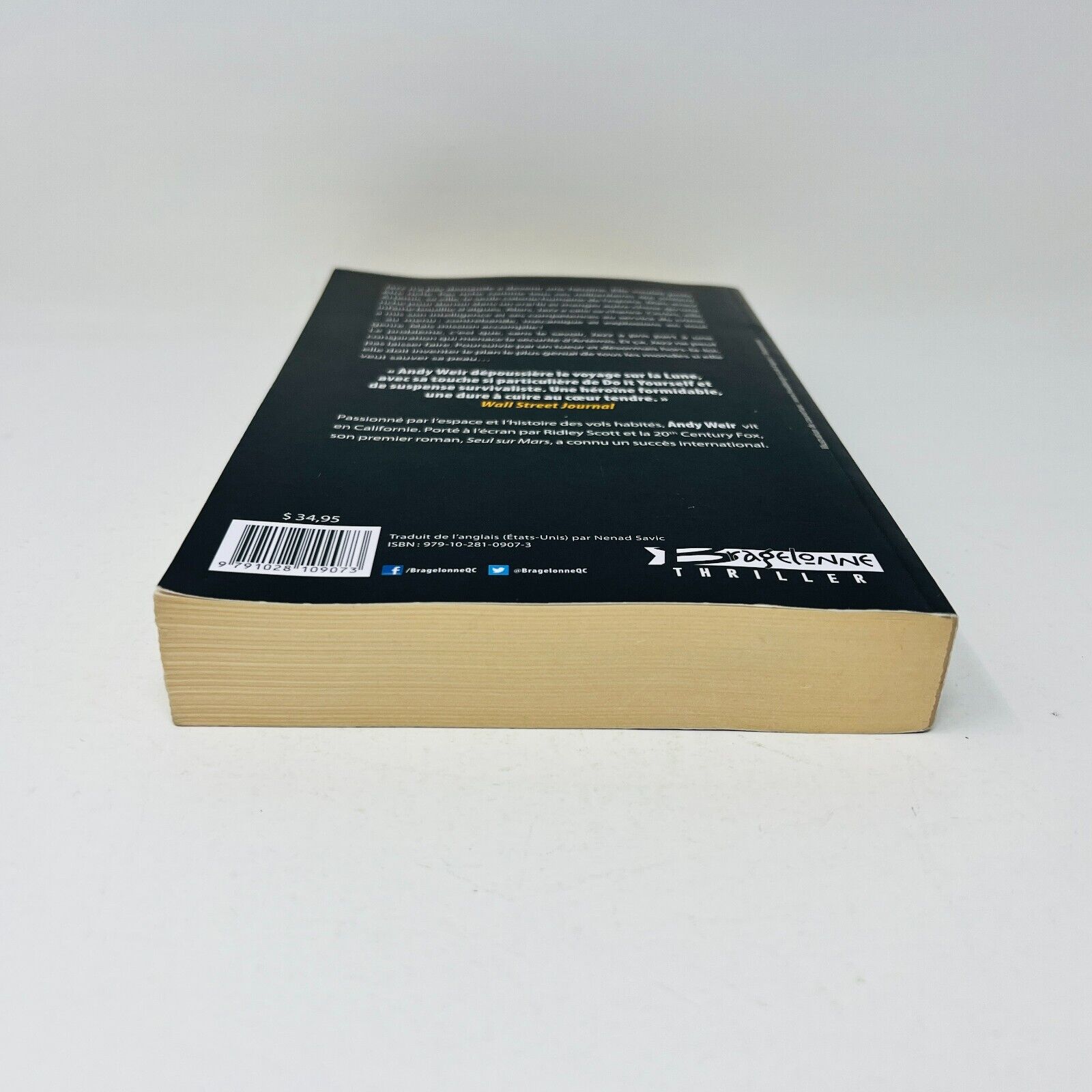 2018 Artémis de Andy Weir Bragelonne Thriller Science-fiction Français/French PB