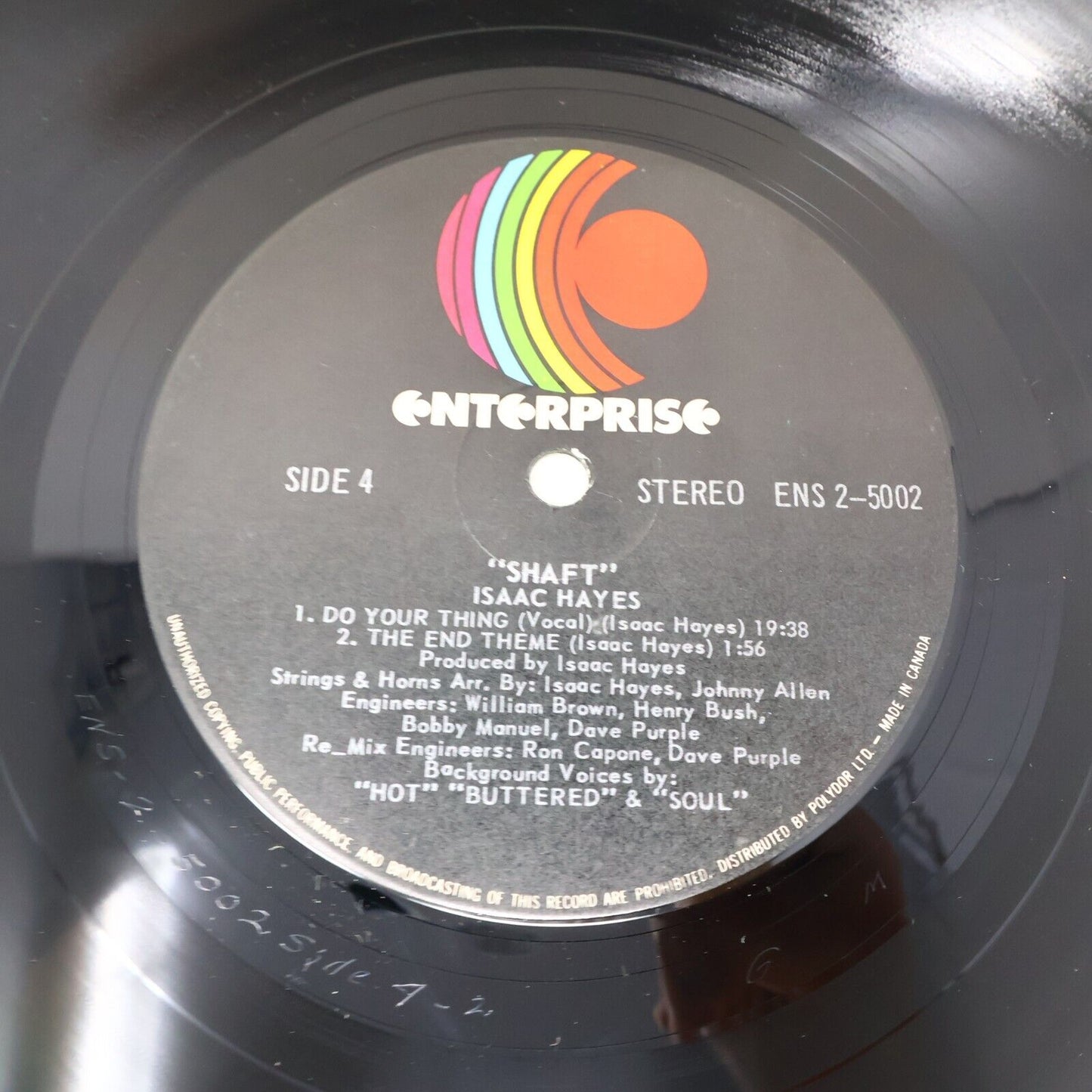 Isaac Hayes Shaft 2x LP Record Vinyl ENS 2-5002 1973 Enterprise Canada Polydor