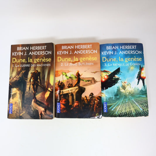 Dune la Genèse #1-3 Série Complète Lot 3 Livres Brian Herbert/Kevin J. Anderson