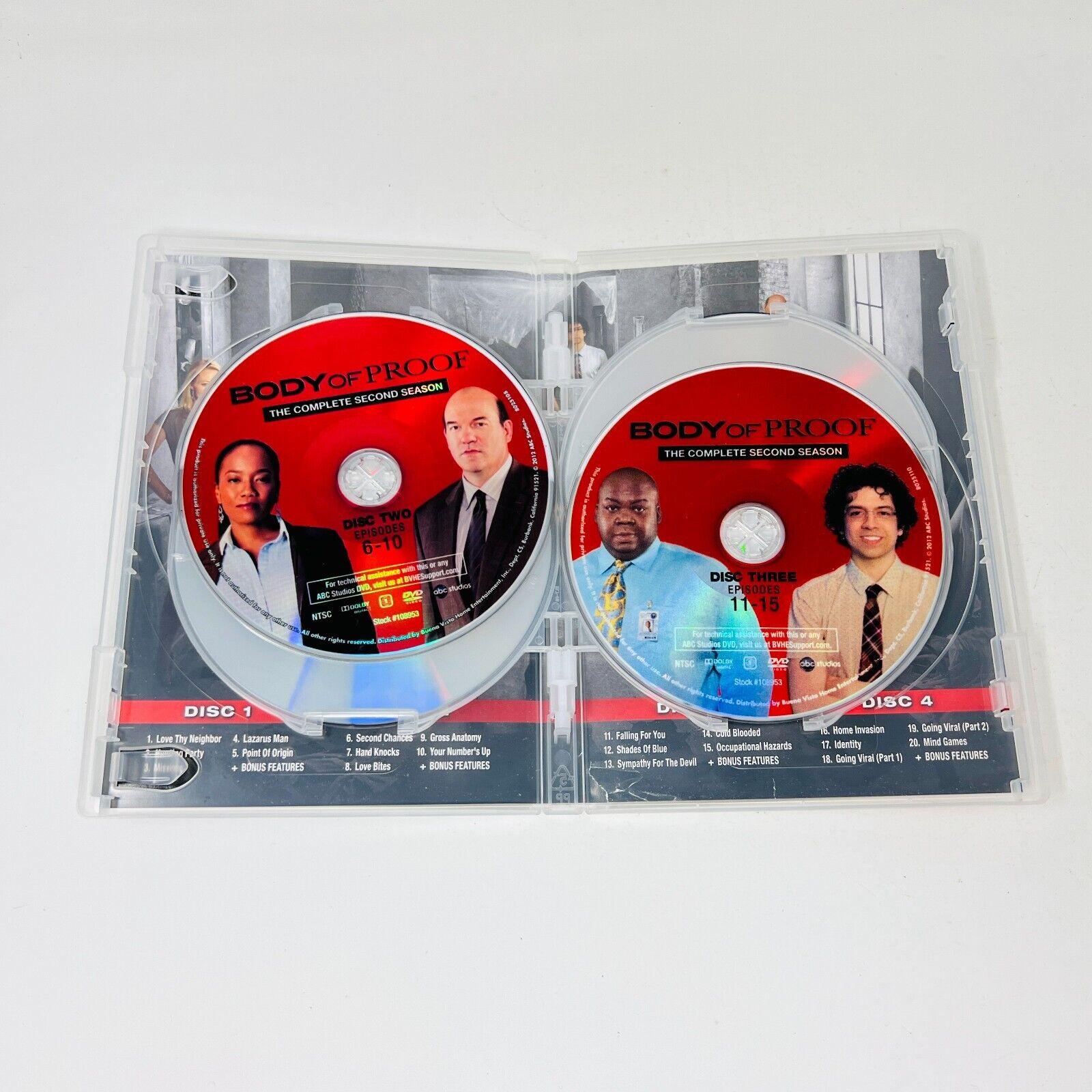 2012 Body of Proof The Complete Second Season DVD Tested Region 1 NTSC 4 Discs