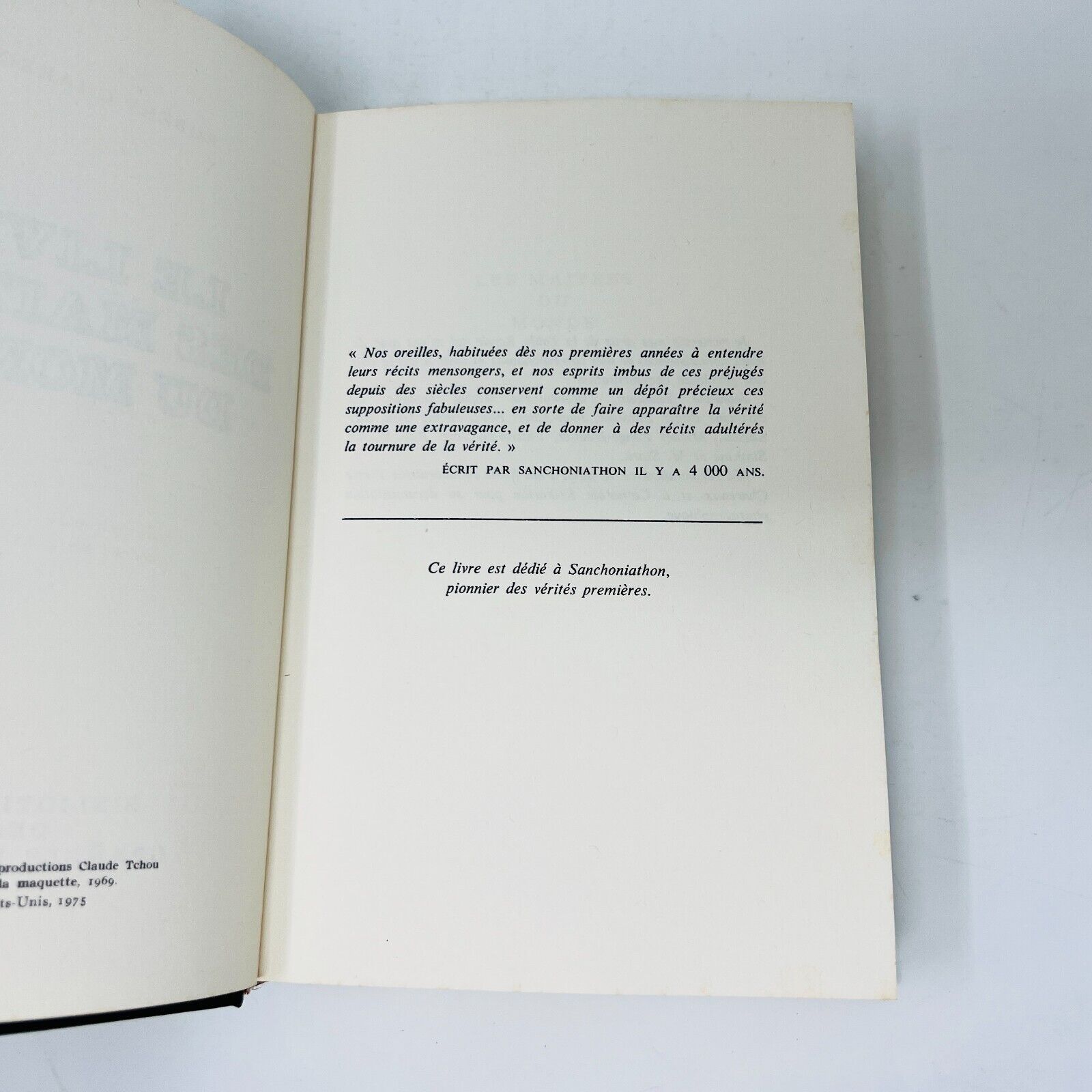 1975 Le Livre des Maîtres du Monde de Robert Charroux Biblio des Grandes Énigmes