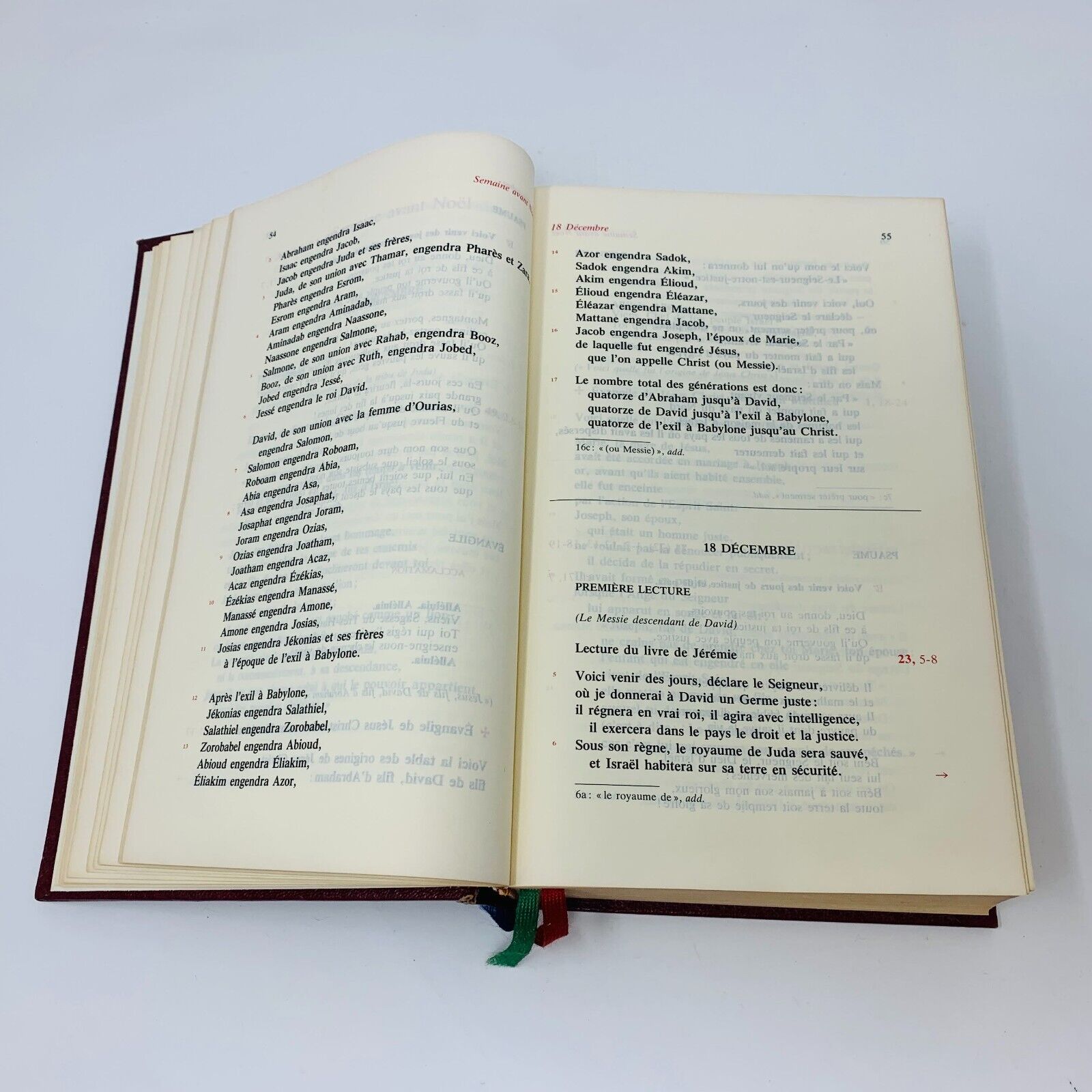 1993 Lectionnaire de Semaine Desclée Mame Français Temps Liturgiques Hardcover