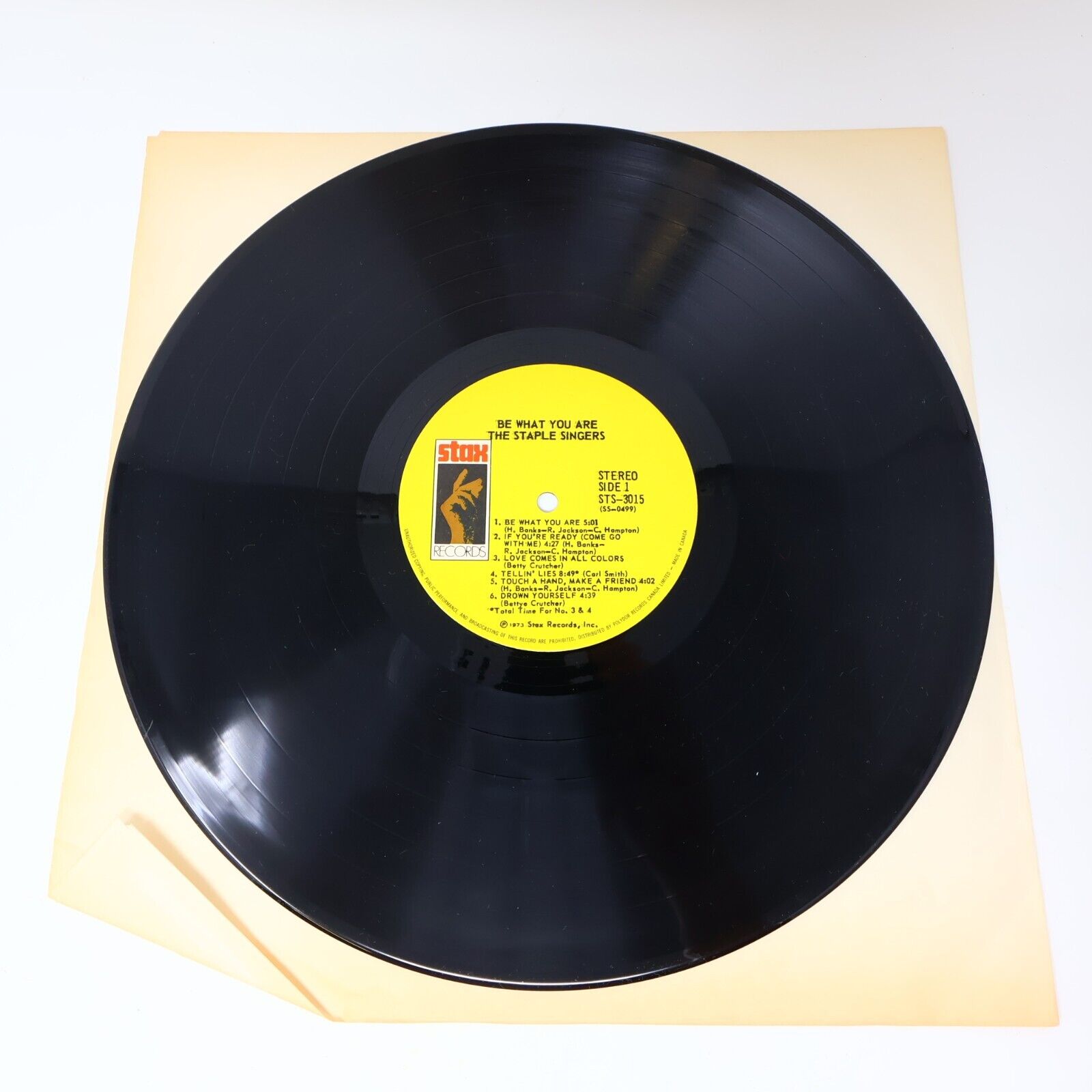 The Staple Singers Be What You Are LP Record Vinyl 1973 Canada Stax STS-3015 70s