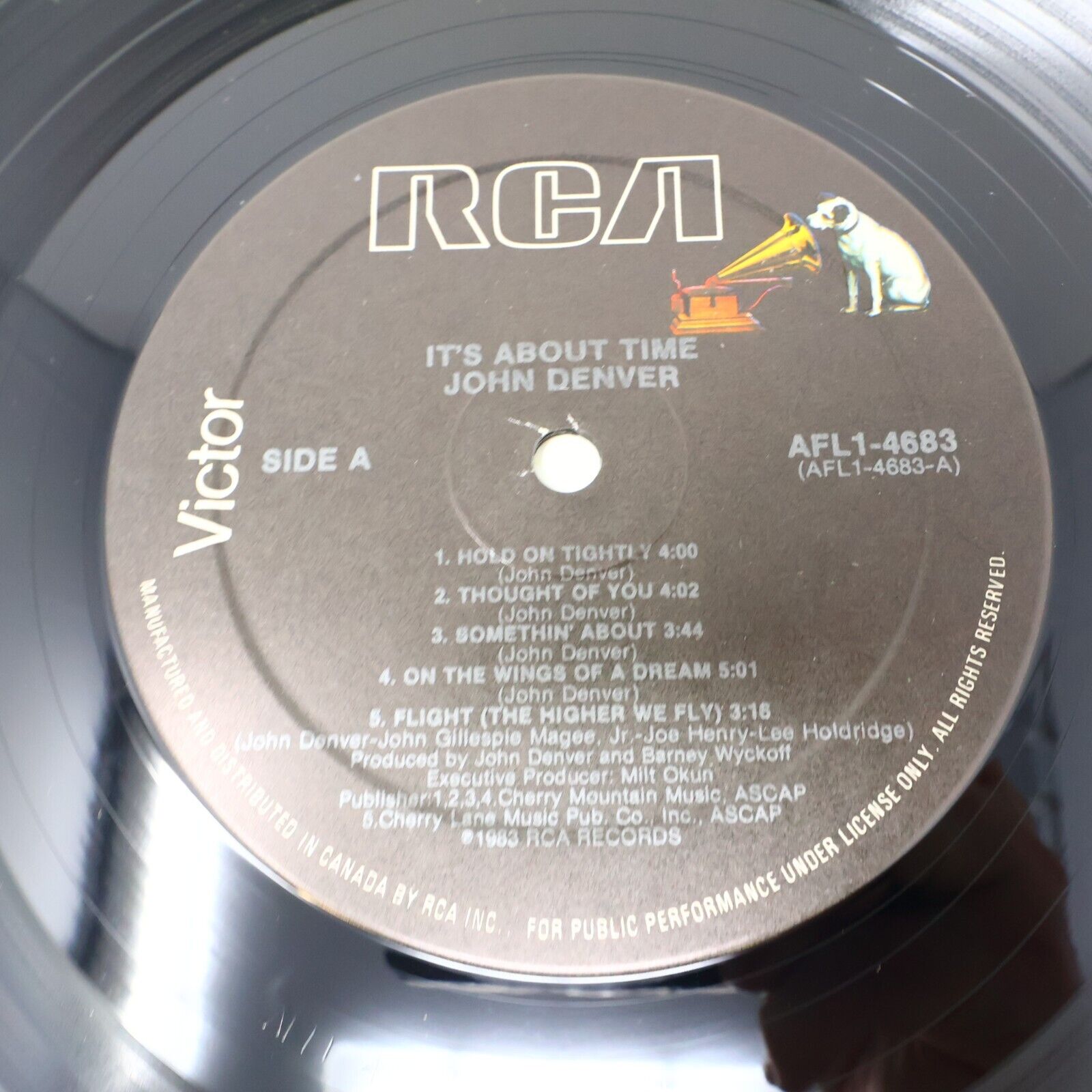 John Denver It's About Time LP Vinyl Record 1982 AFL1-4683 Wild Montana Skies