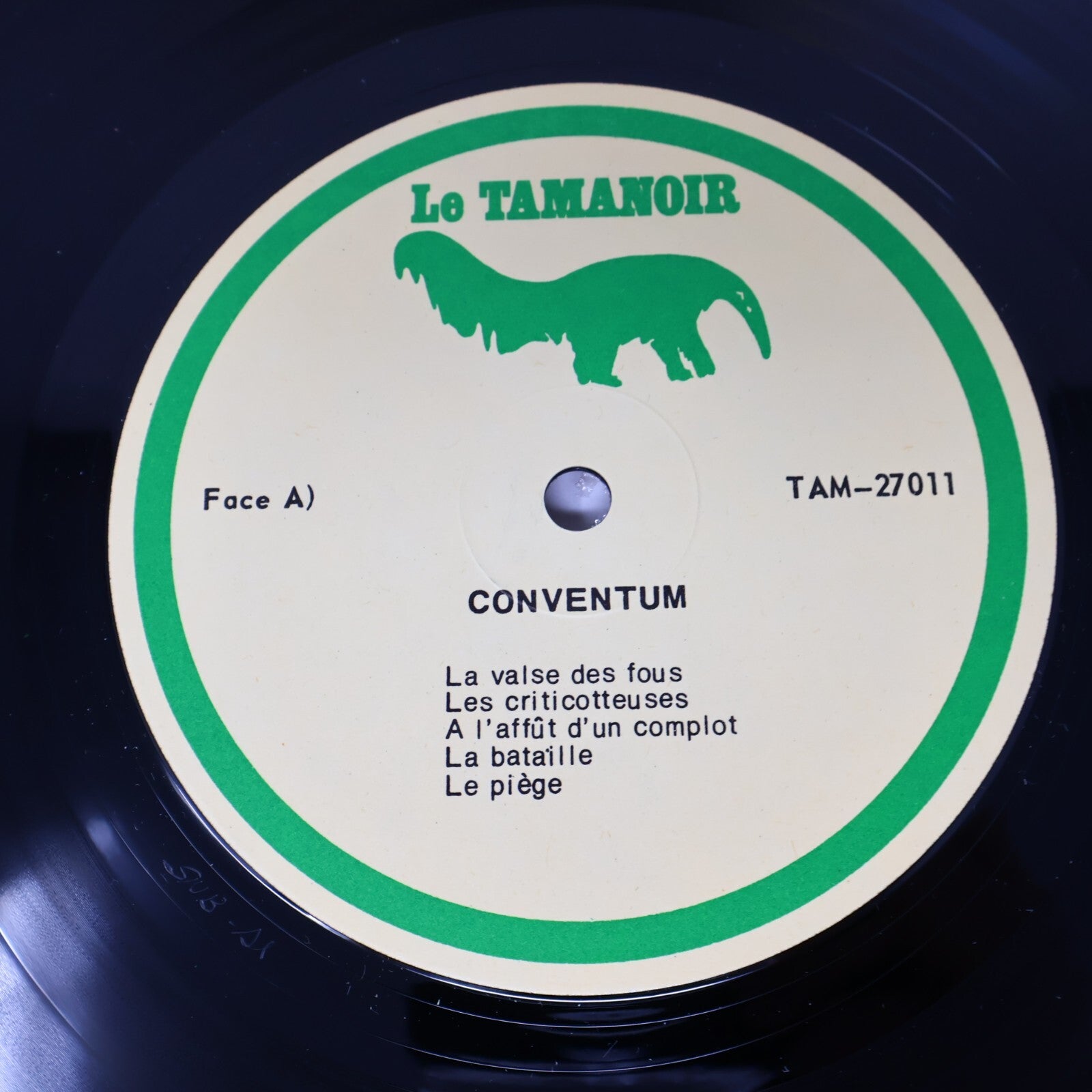 Conventum À L'Affût d'un Complot Disque LP Record Le Tamanoir 1977 TAM-27011
