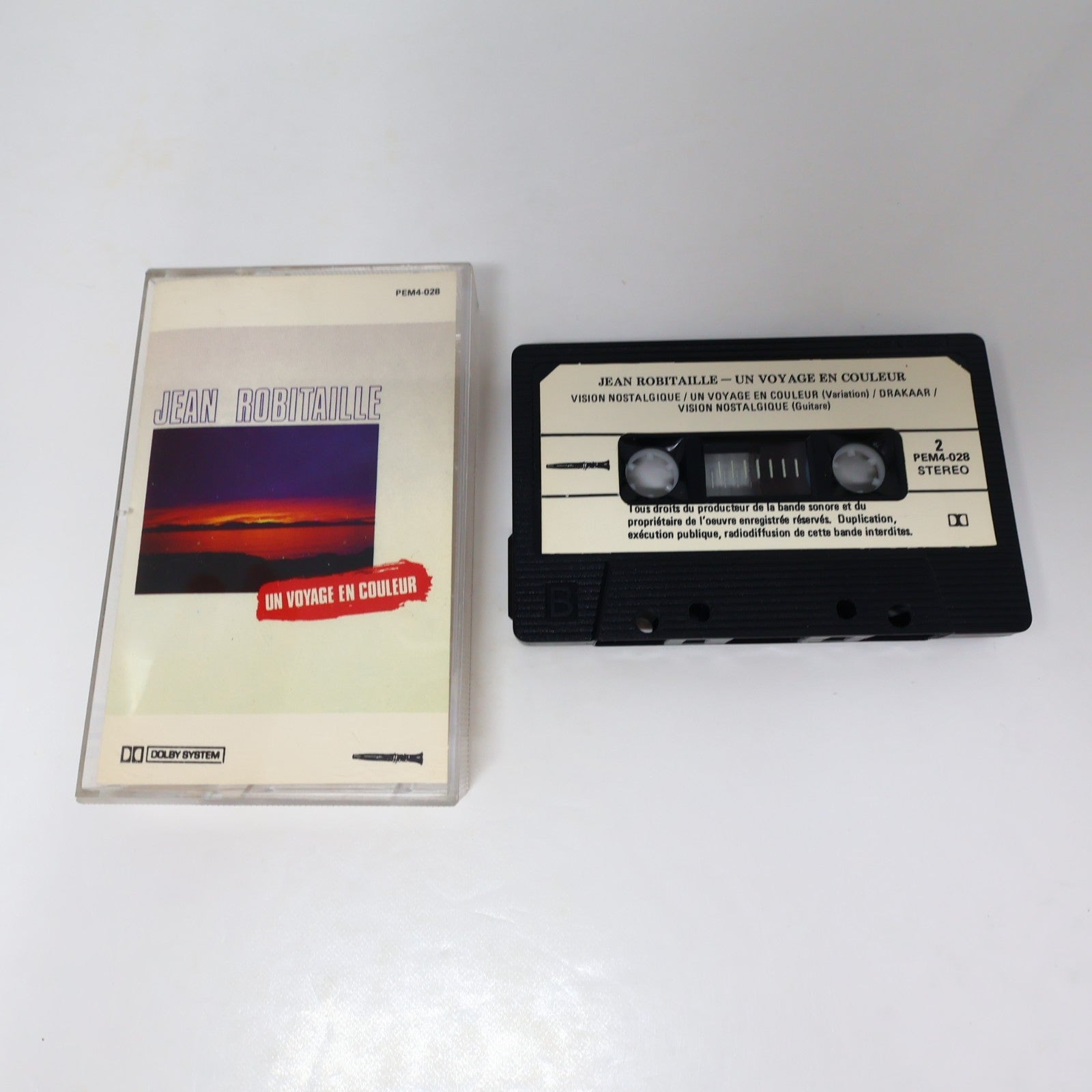 Jean Robitaille Lot 2 Cassettes Pendulum/Un Voyage en Couleur Electro/Jazz/Pop