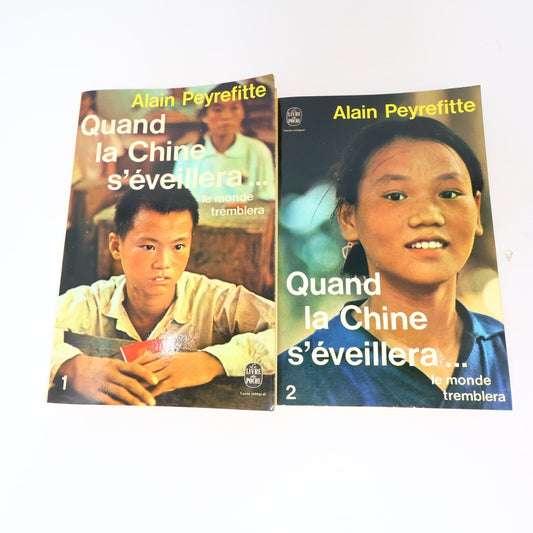 Quand la Chine S'Éveillera #1-2 Série Complète Lot 2 Livres Alain Peyrefitte 70s