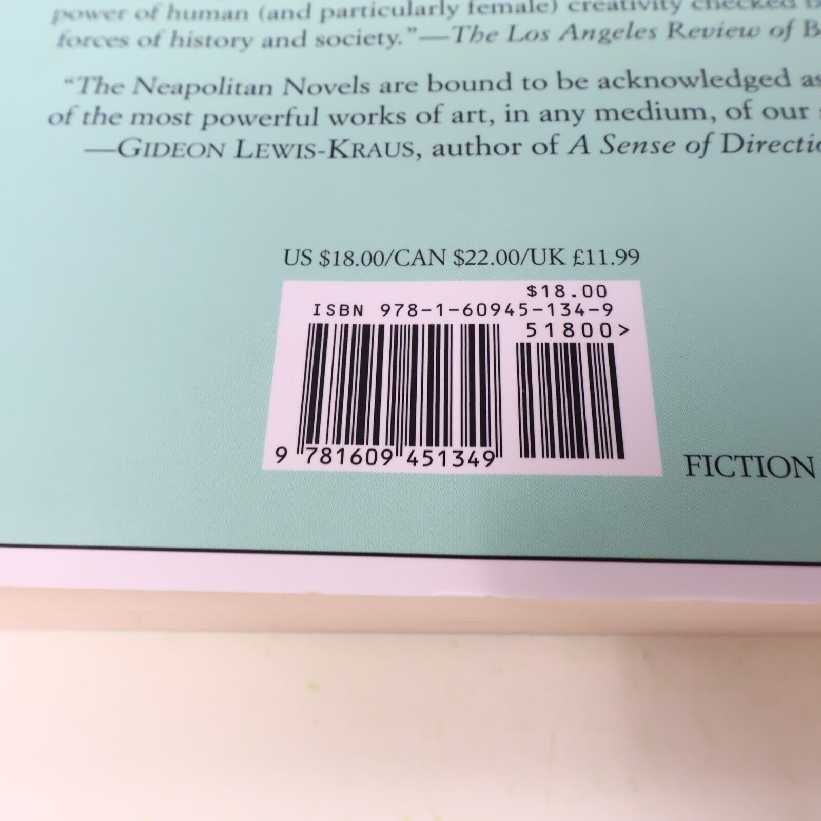 2013 The Story of a New Name Elena Ferrante Europa Paperback Women's Fiction PB