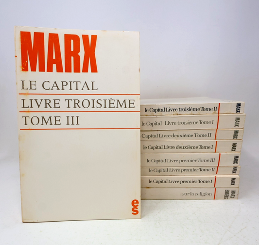 Le Capital #1-8 Lot 9 Livres Karl Marx Éditions Sociales Série Complète Français