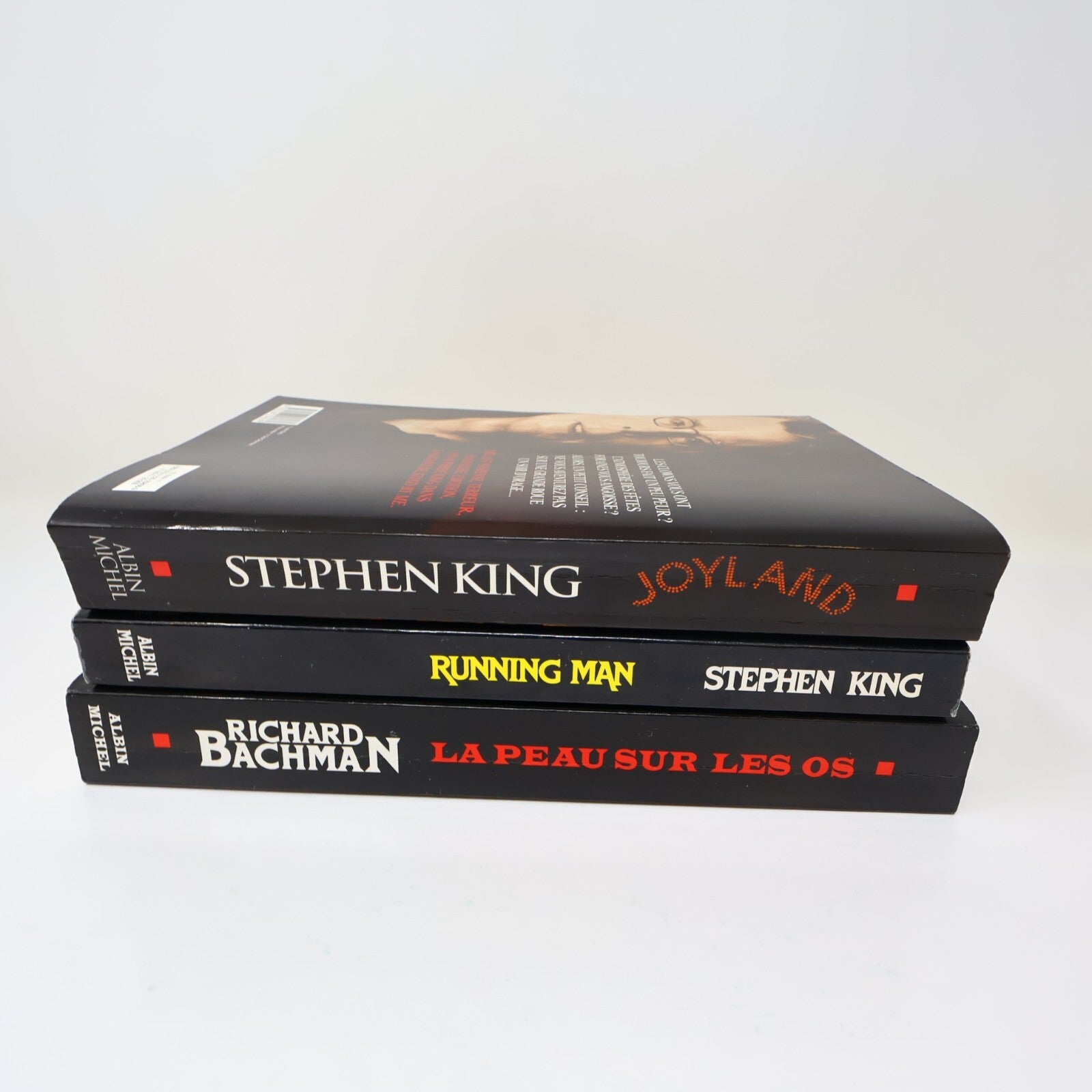 Richard Bachman/Stephen King Lot 3 Livres La Peau sur les Os/Running Man/Joyland