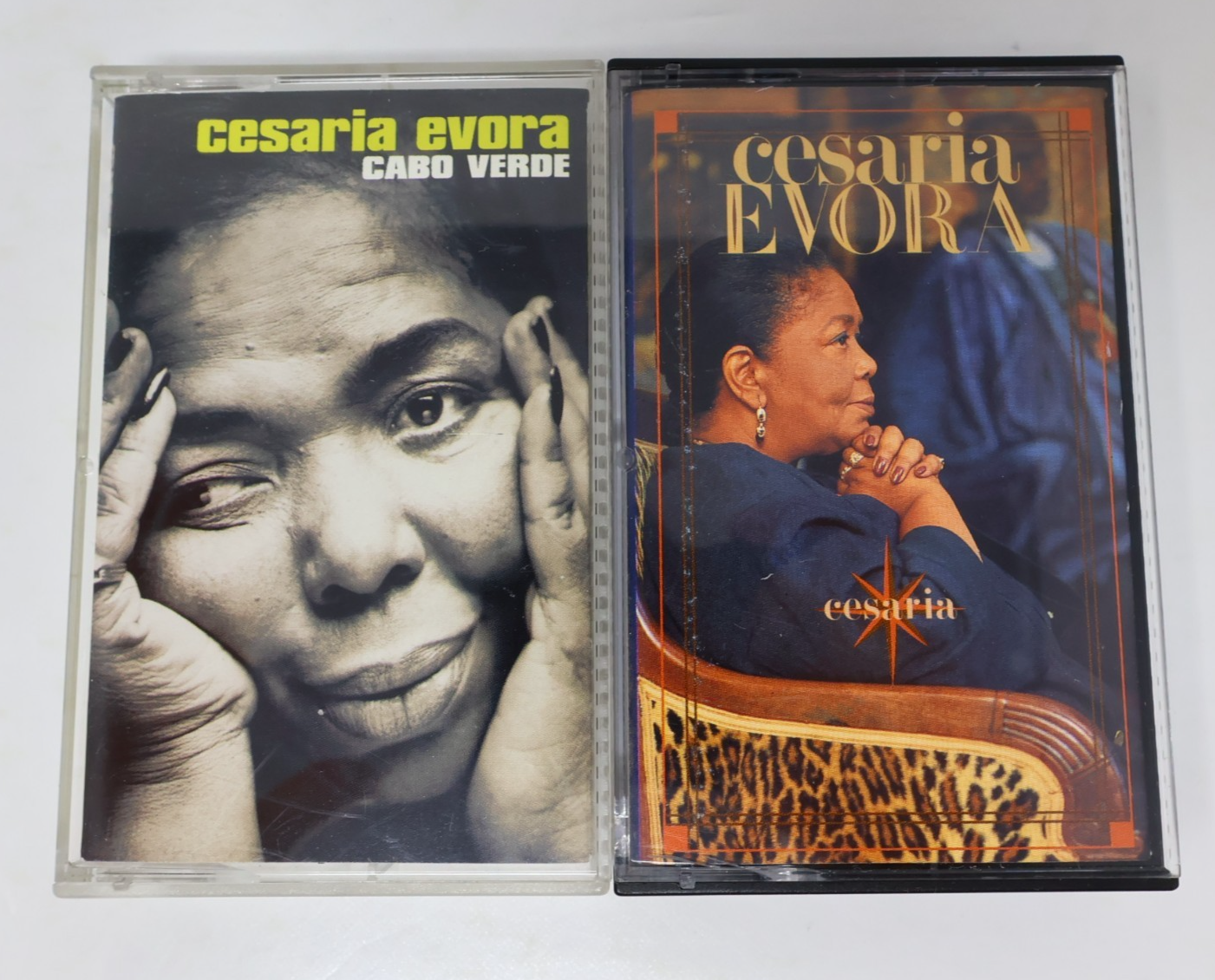 Cesaria Evora 2 Cassette Lot Cesaria/Cabo Verde Tchintchirote/Sabine Larga'm 90s