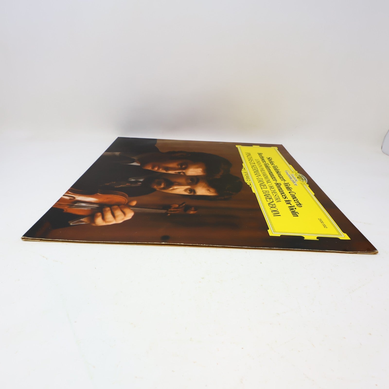 Pinchas Zukerman Daniel Barenboim Sibelius Beethoven Violin LP Record 2530 552
