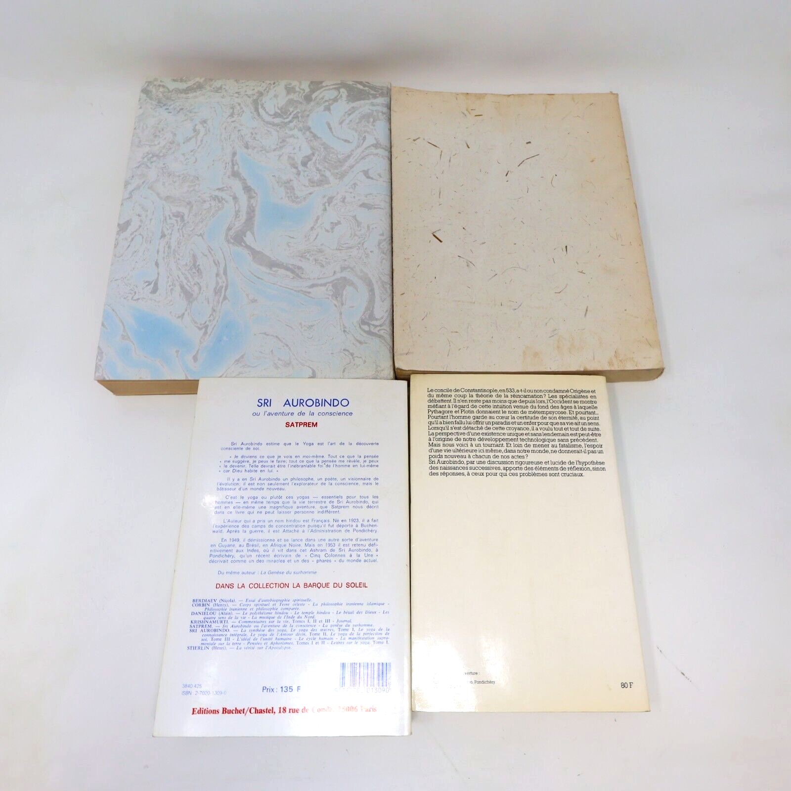 Lot 4 Livres Sri Aurobindo Savitri Poèmes Conscience Renaissance Karma Français
