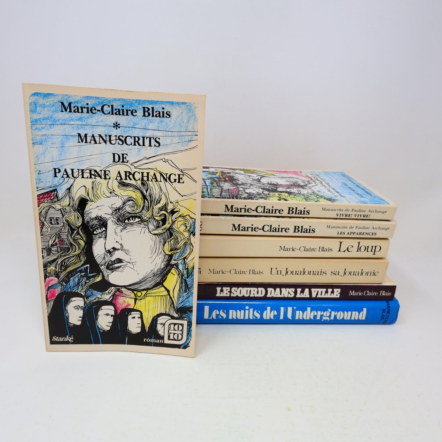 Marie-Claire Blais Lot 7 Livres Le Sourd dans la Ville/Loup/Apparences Français