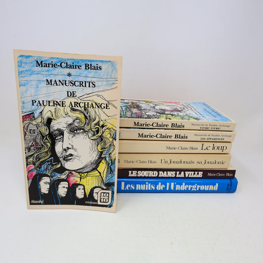 Marie-Claire Blais Lot 7 Livres Le Sourd dans la Ville/Loup/Apparences Français