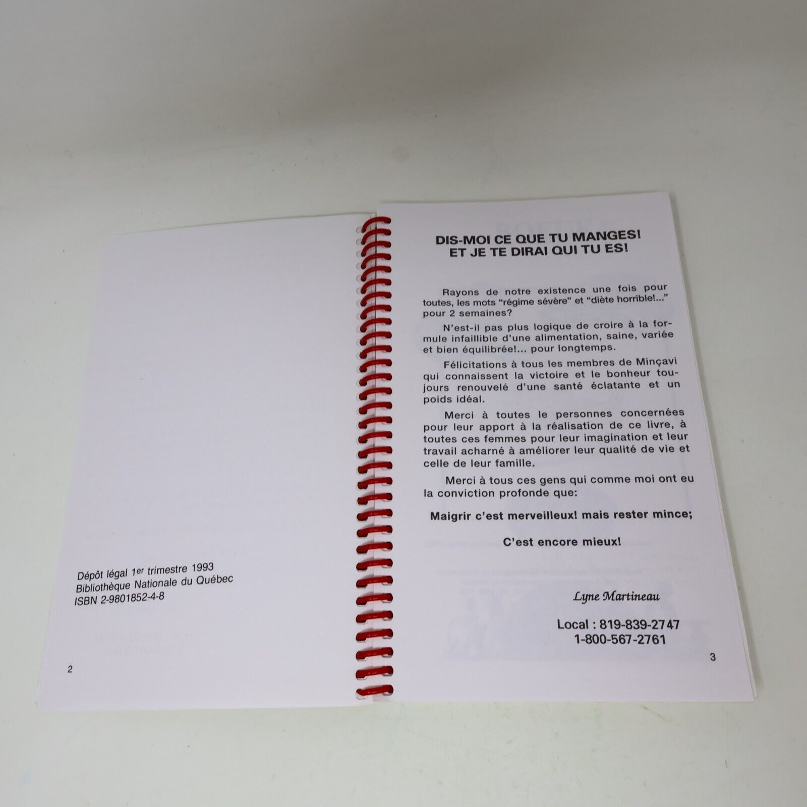 Lot 5 Livres Recettes Cuisine Minçavi #1-5 de Lyne Martineau Français 90s French