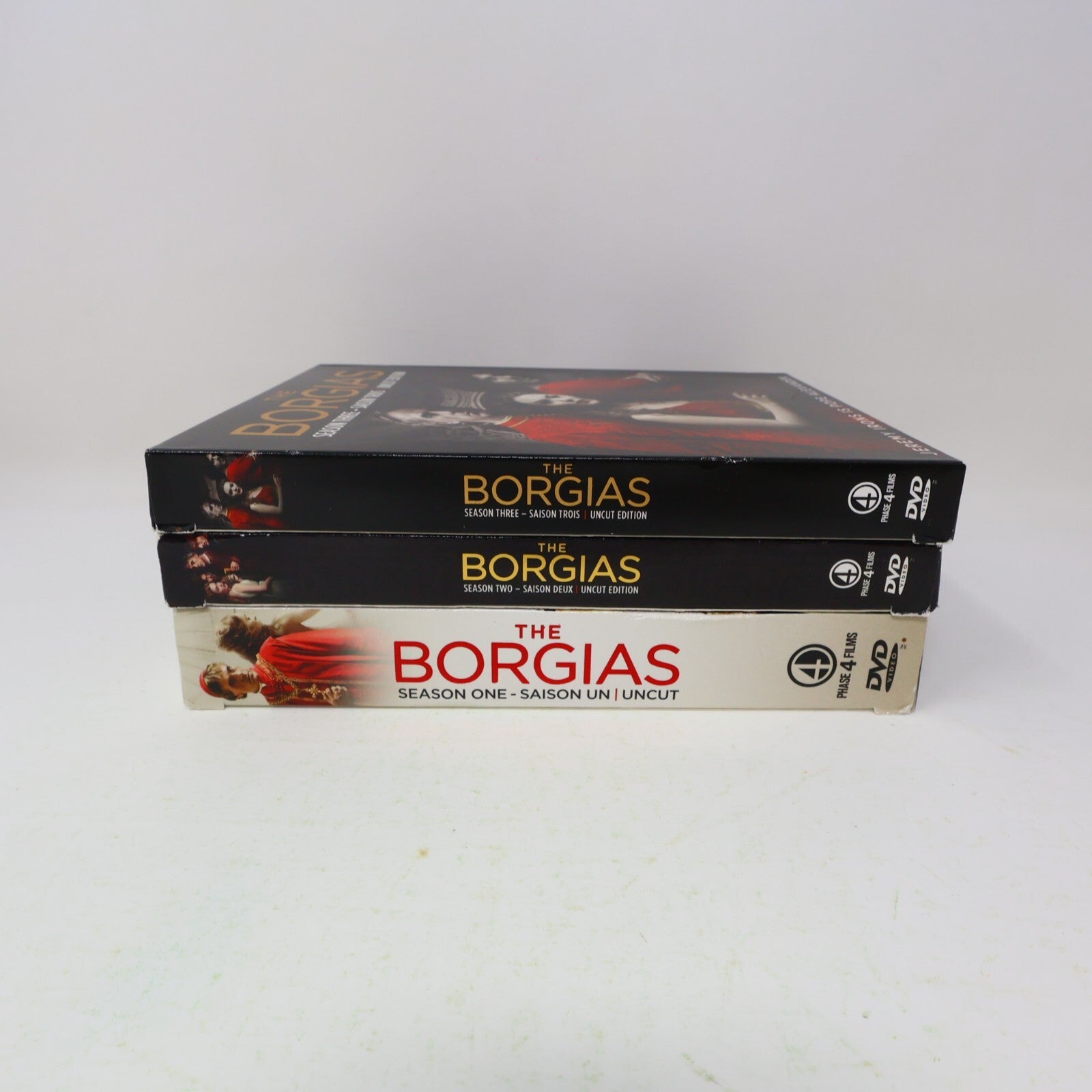 The Borgias Complete Series Uncut Season #1-2-3 DVD Set NTSC English & Français
