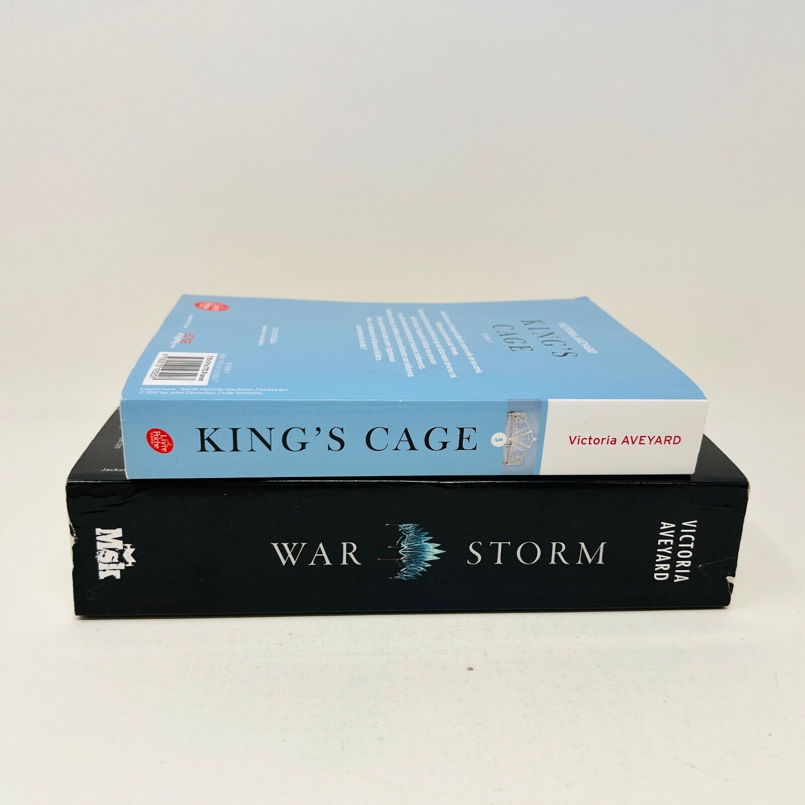 King's Cage/War Storm en Français/French de Victoria Aveyard Lot Red Queen #3-4