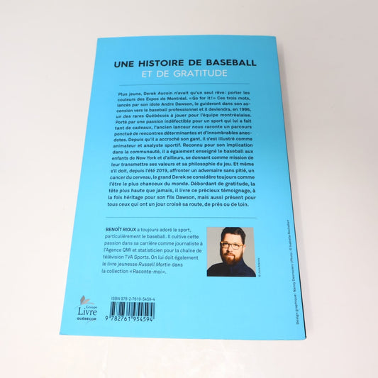 Derek Aucoin La Tête Haute Biographie Benoît Rioux 2020 Baseball Memoir Québec