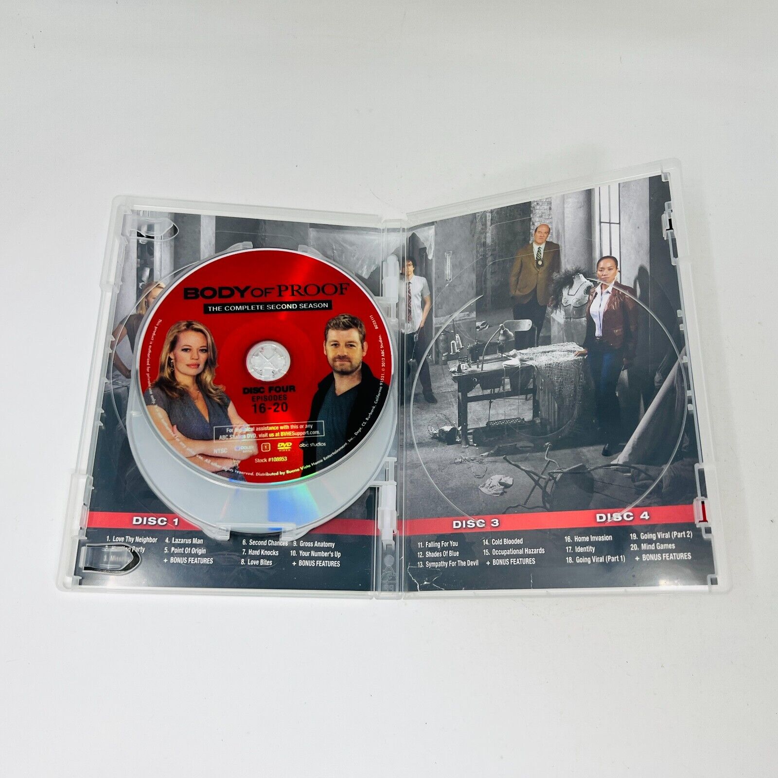2012 Body of Proof The Complete Second Season DVD Tested Region 1 NTSC 4 Discs