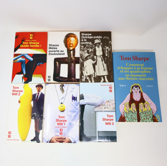 Lot 7 Tom Sharpe Livres Humour Wilt Français French 10/18 & Belfond PB Books