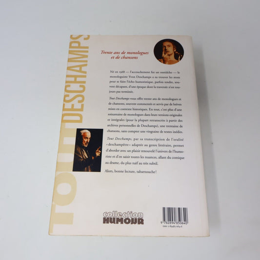 1998 Tout Deschamps Trente Ans de Monologues et de Chansons de Yvon Deschamps PB