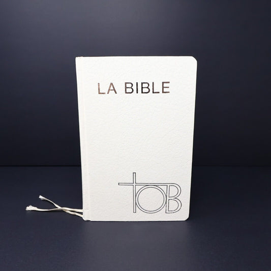 1988 La Sainte Bible de Mariage TOB Hardcover HC Societe Biblique Canadienne 80s