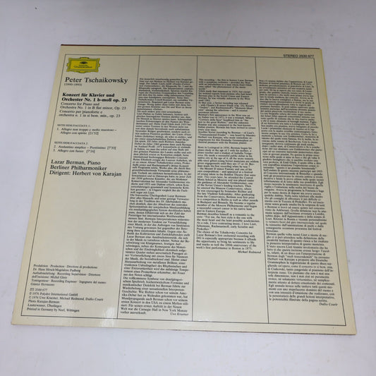 Herbert von Karajan Lazar Berman Tschaikowsky Klavierkonzert 1 Record 2530 677