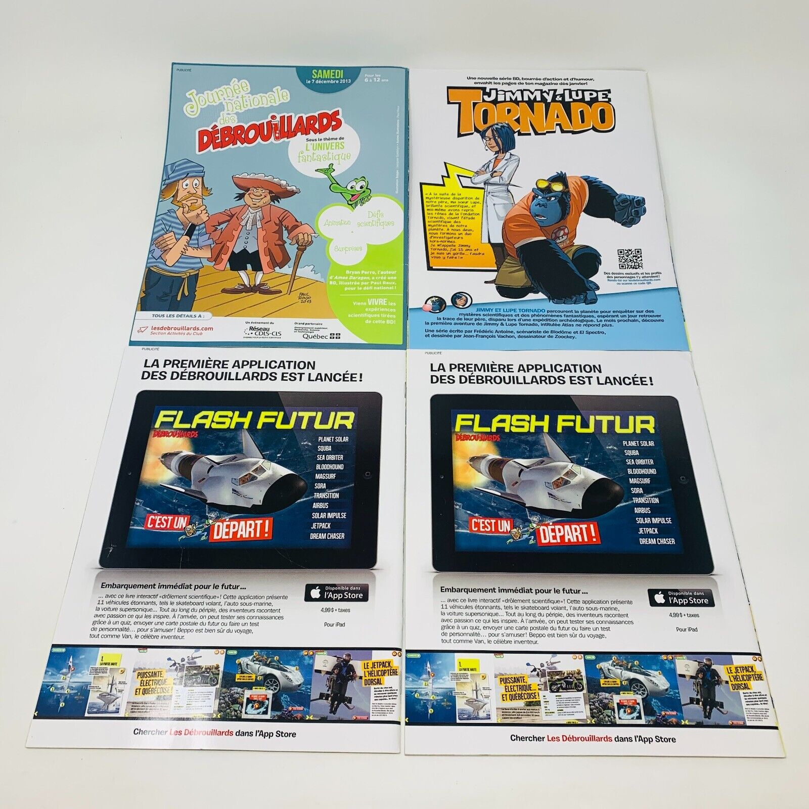 26x Les Débrouillards Magazines Enfants Français 2012-15 Années Incomplètes Lot