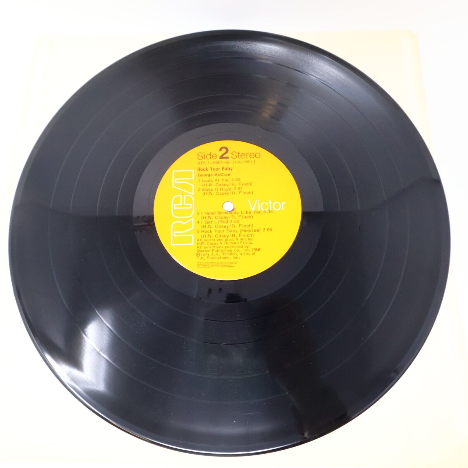 George McCrae Rock Your Baby LP Record Vinyl KPL1 0501 Canada RCA Funk Soul 1974