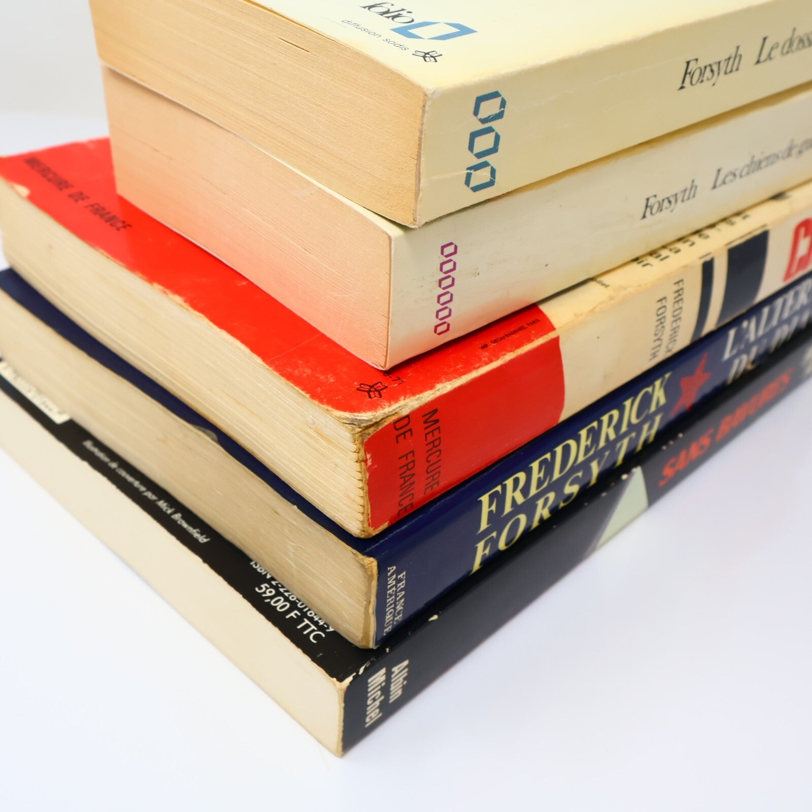 Frederick Forsyth Lot 5 Livres Sans Bavures/Chacal/Chiens de Guerre Français PB