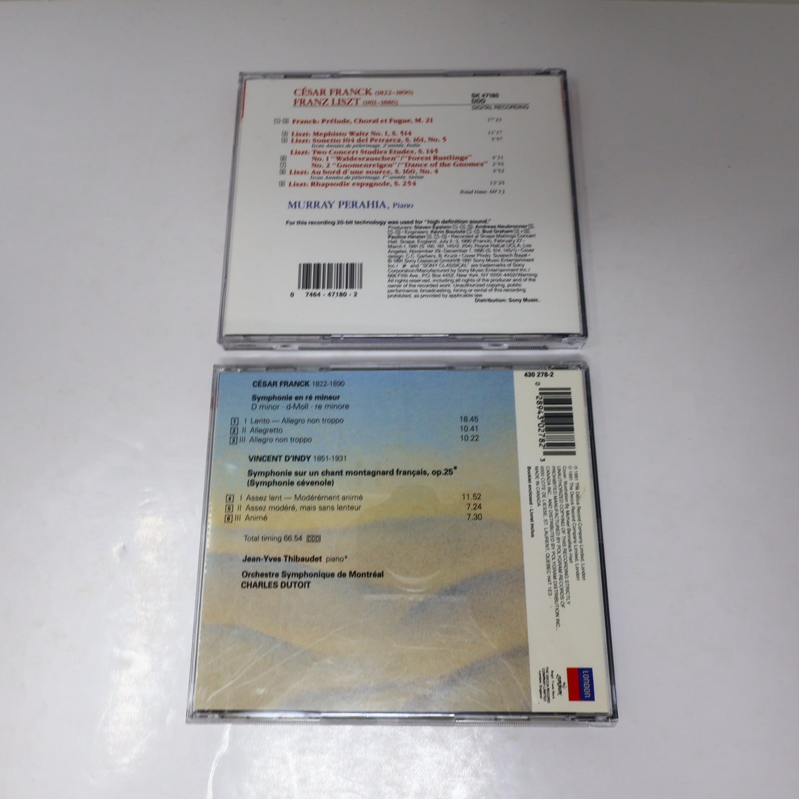 César Franck 5 CD Lot Classical Murray Perahia/Dutoit/Thibaudet/Bingham/Mintz