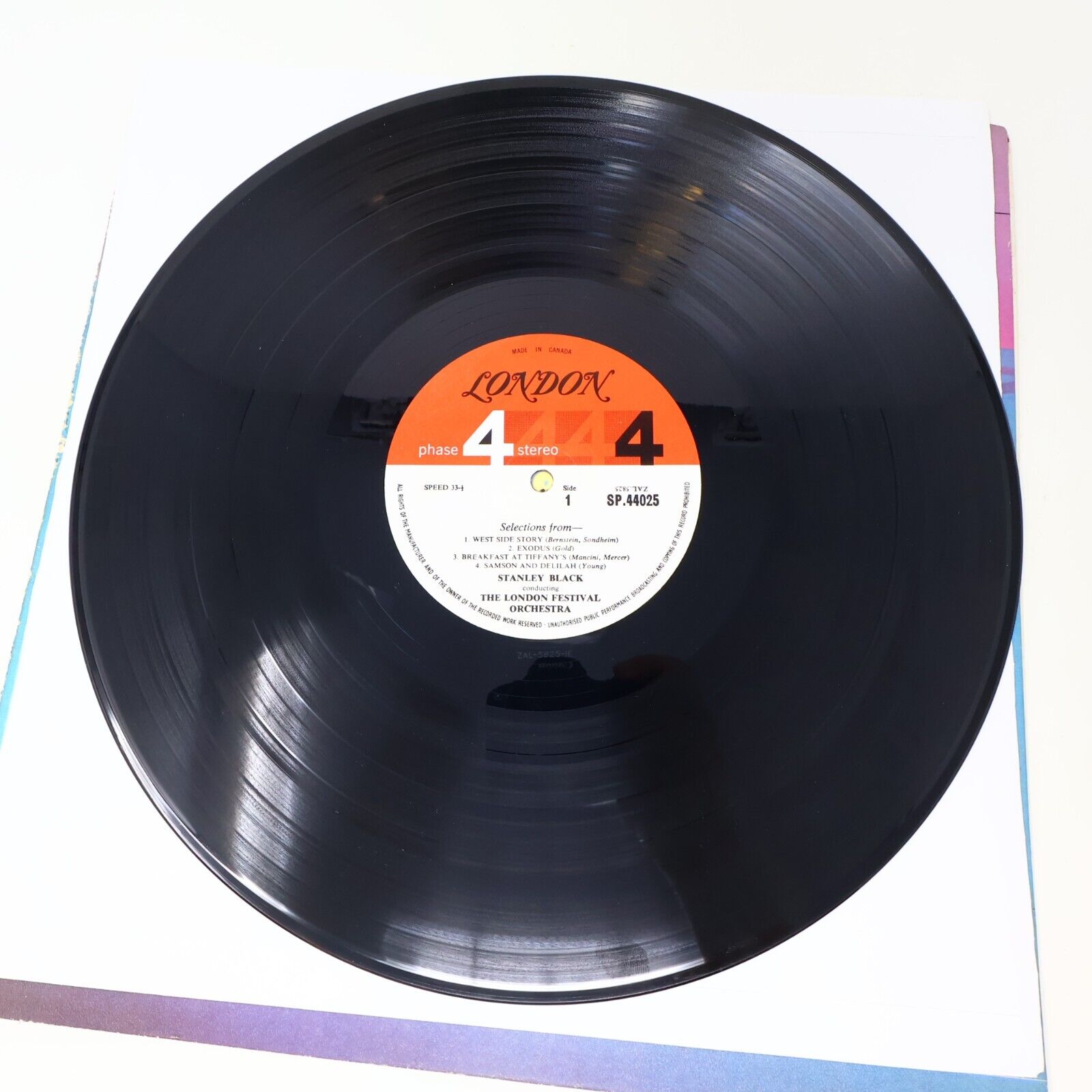 Stanley Black London Festival Orchestra Film Spectacular LP SP 44025 Movie Music