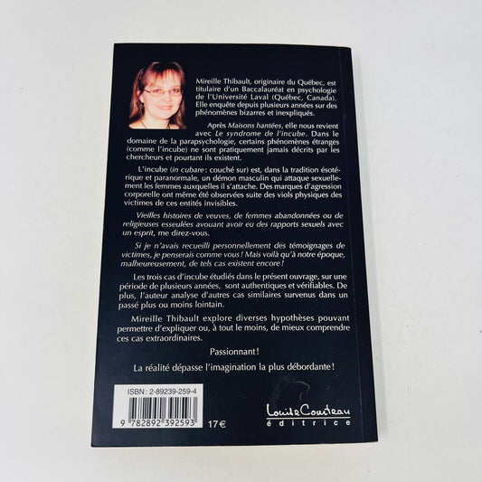 2004 Le Syndrome de l'Incube de Mireille Thibault Français Livre Louise Courteau