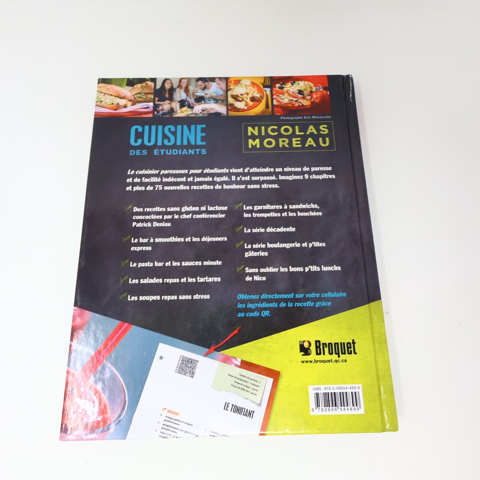2015 Cuisine des Étudiants Nicolas Moreau Recettes Le Cuisinier Paresseux Livre