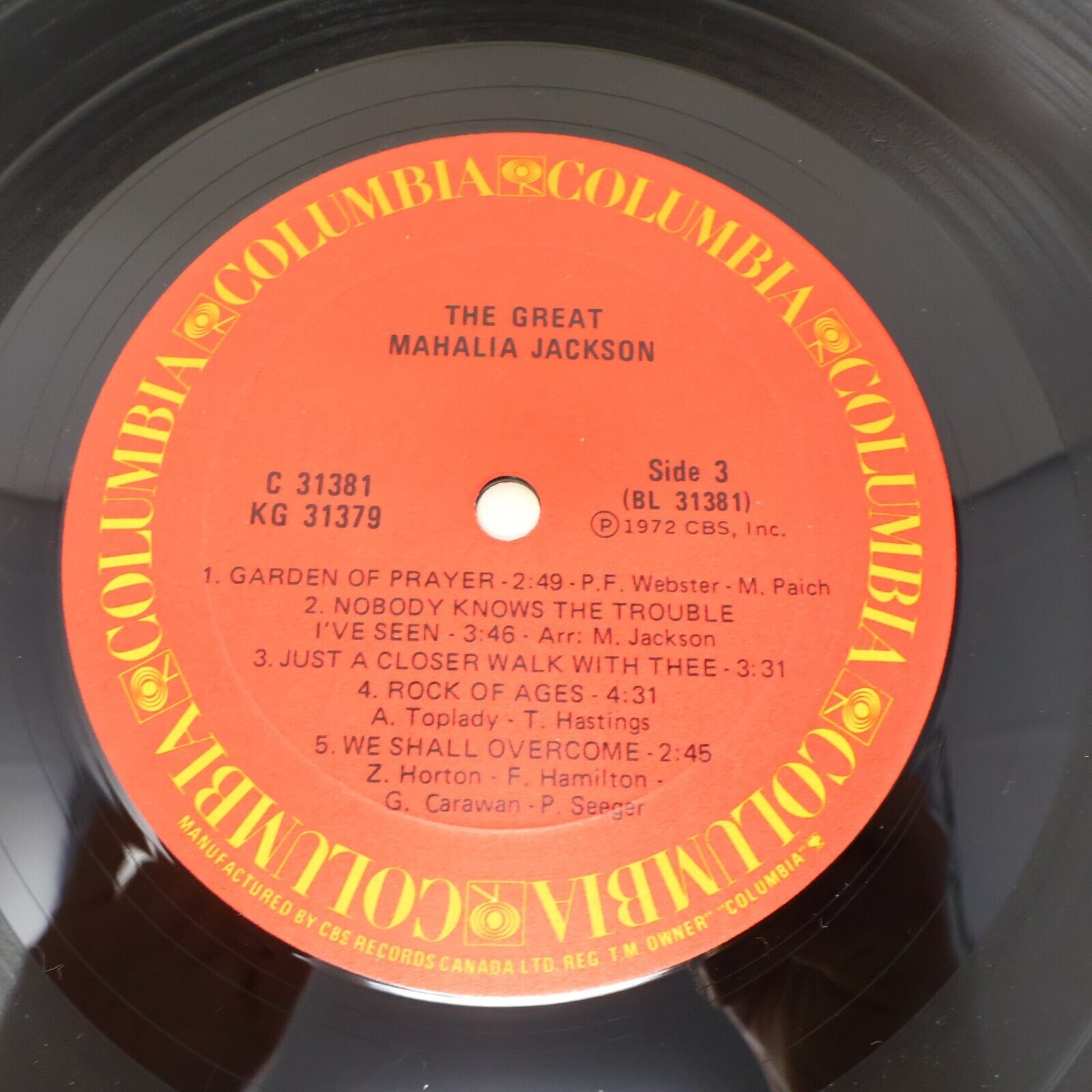 The Great Mahalia Jackson 2x LP Record Vinyl KG 31379 Canada 1972 Rock Of Ages