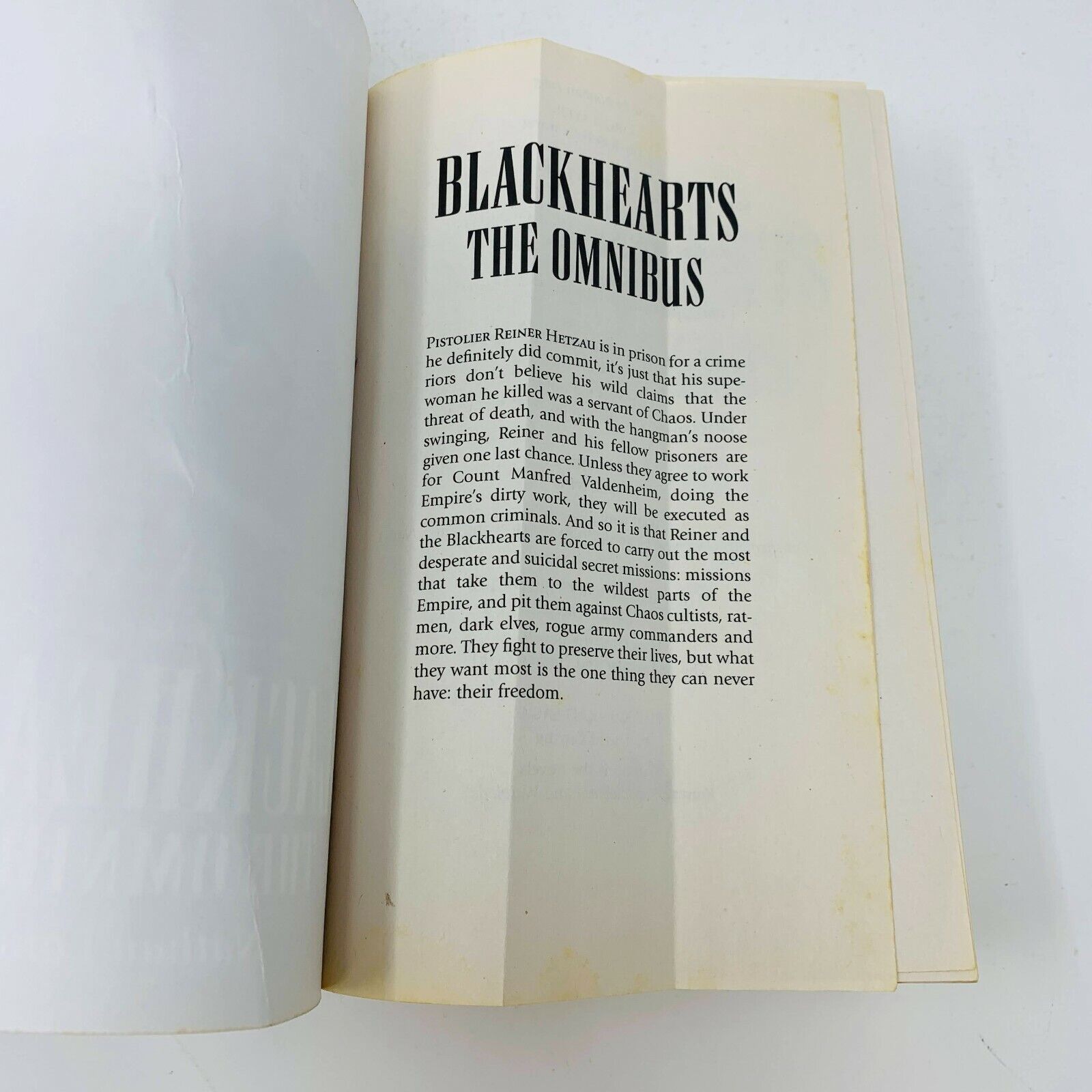 2008 Warhammer Blackhearts The Omnibus Black Library Nathan Long 1st Print Book