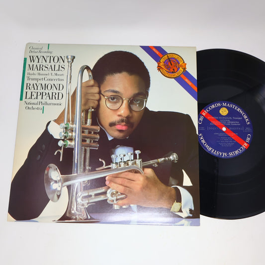 Wynton Marsalis Haydn Hummel Mozart Trumpet Concertos Raymond Leppard LP Record