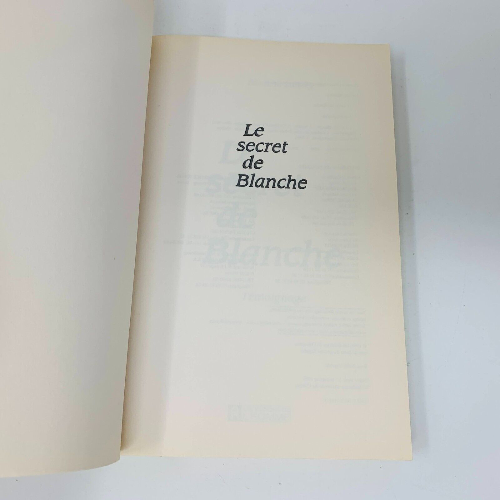 1999 Le Secret de Blanche Témoignage Blanche Landry Livre Victimes Abus Sexuels